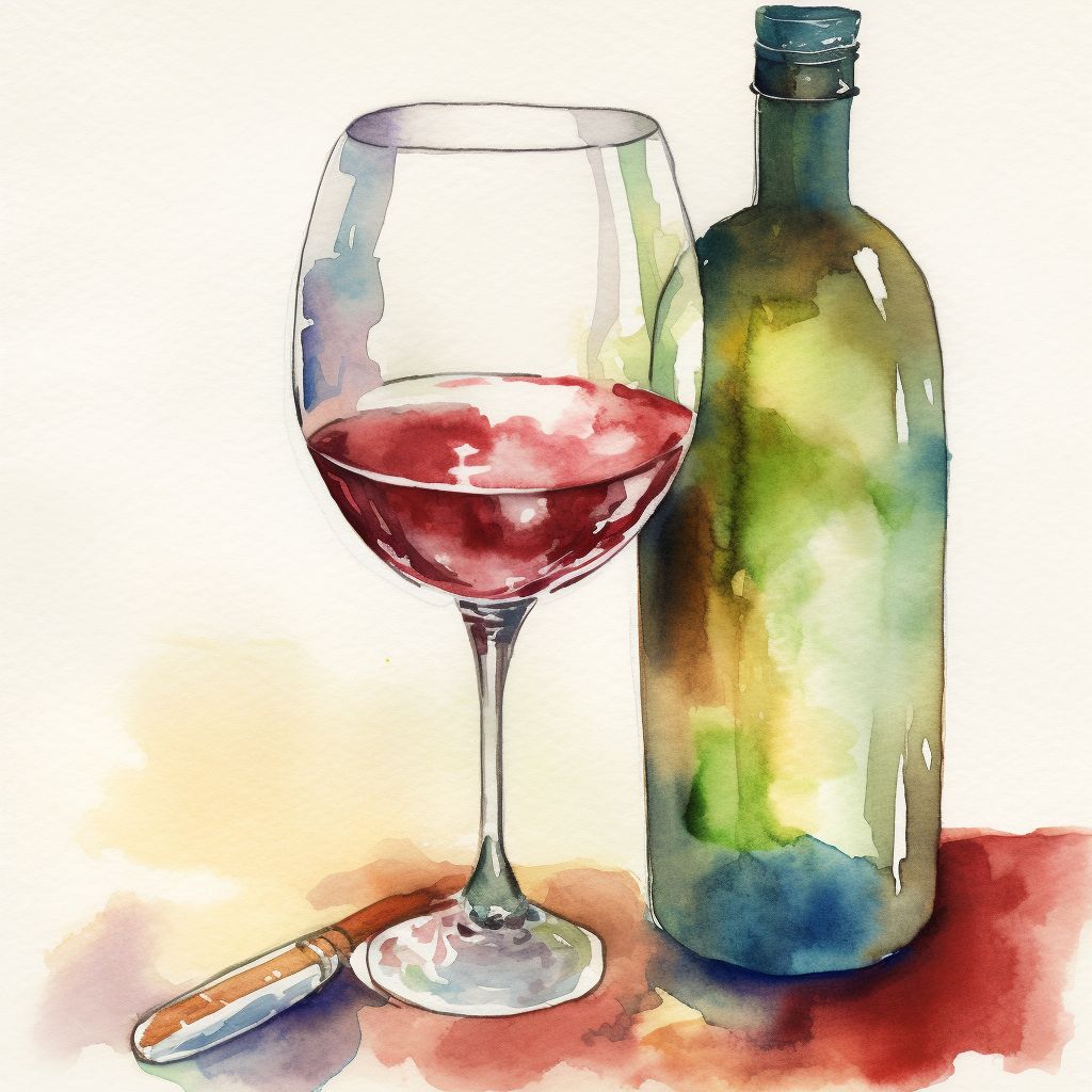 watercolour wine Cape Town