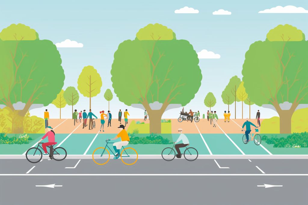 walking and cycle lanes heideveld community