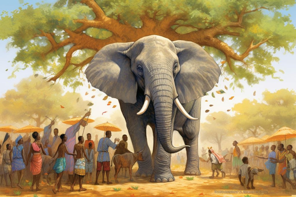 elephants marula fruit