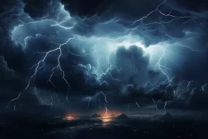 electric storm natural wonder