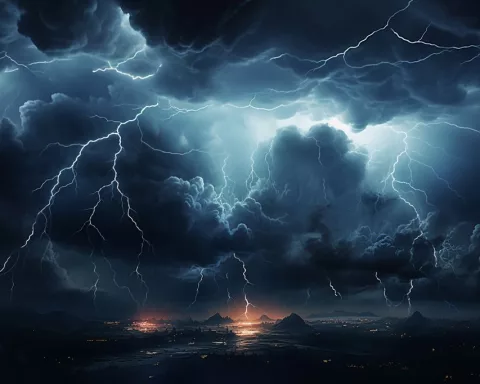 electric storm natural wonder