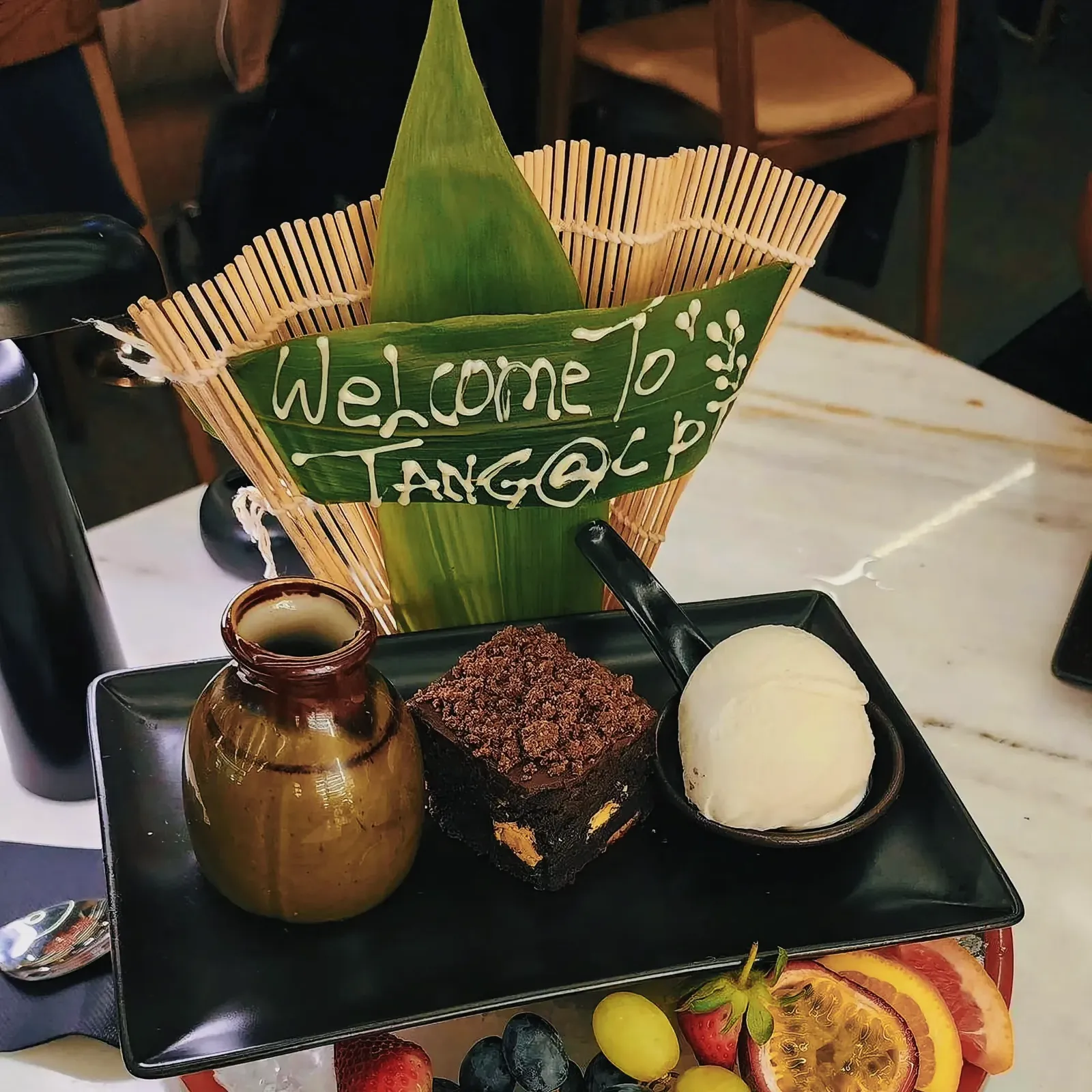 welcome appetitive menu at Tang