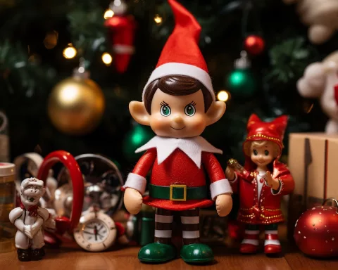 Toy of the Elf standing on the shelf