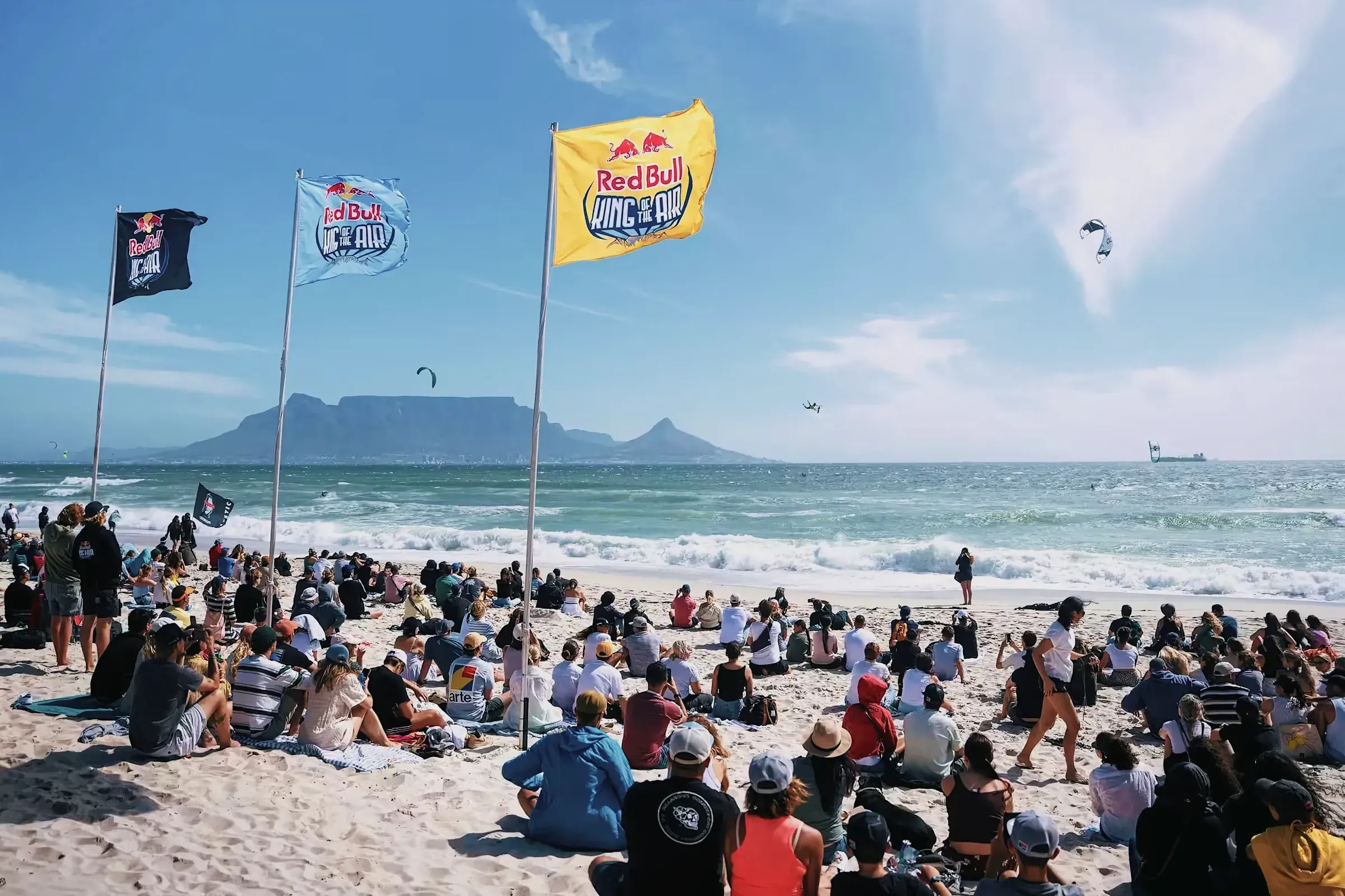 Exciting kiteboarding action at Red Bull King of the Air 2023 in Cape Town
