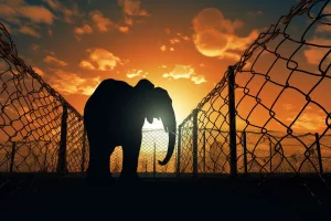 wildlife conservation elephant escape Cape Town