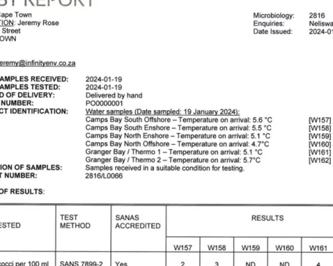 camps bay coastal water quality