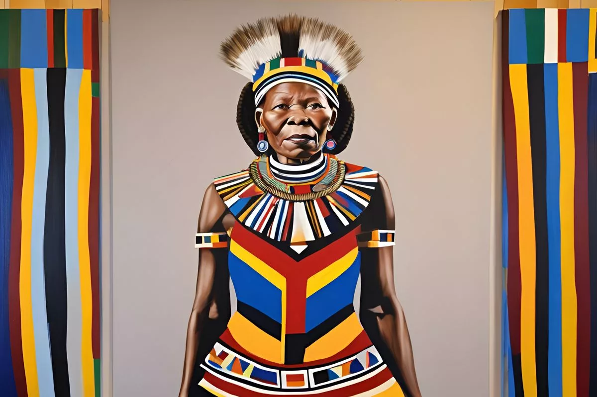 south african art esther mahlangu