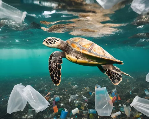 plastic pollution turtle conservation Cape Town