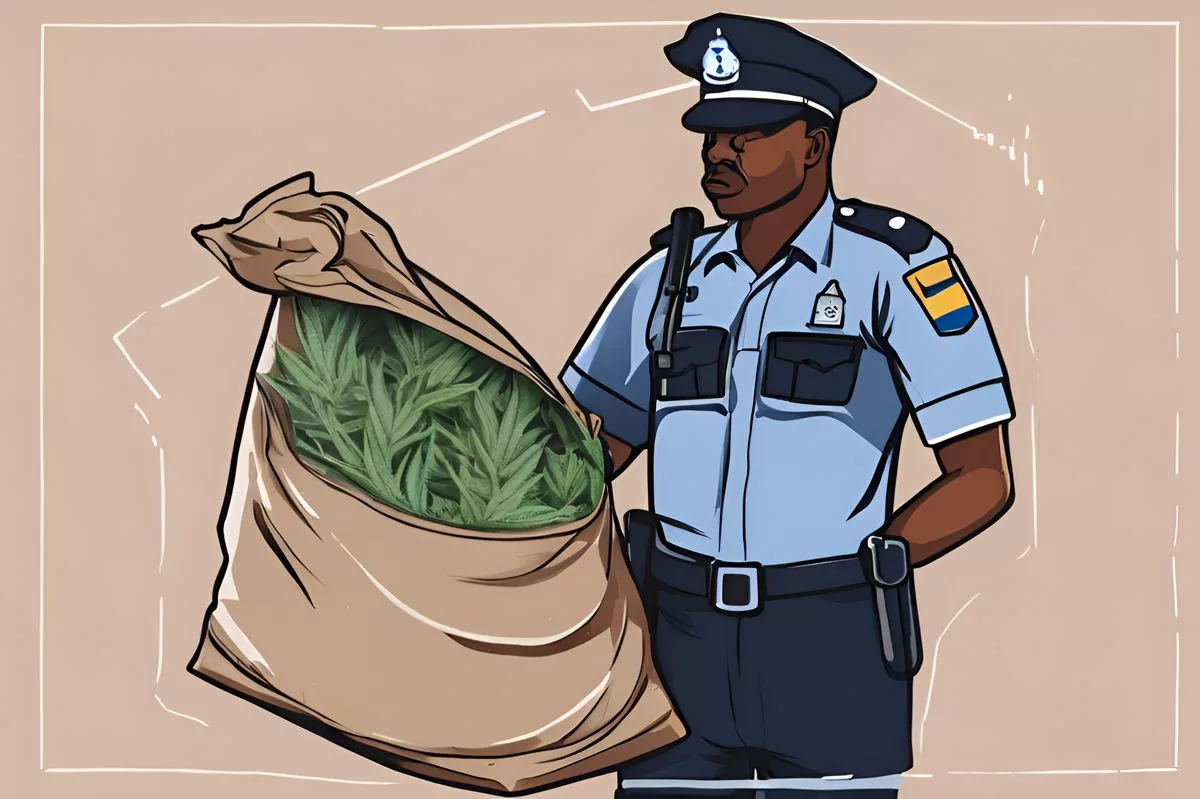 law enforcement drug bust