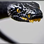 snake catching black mamba