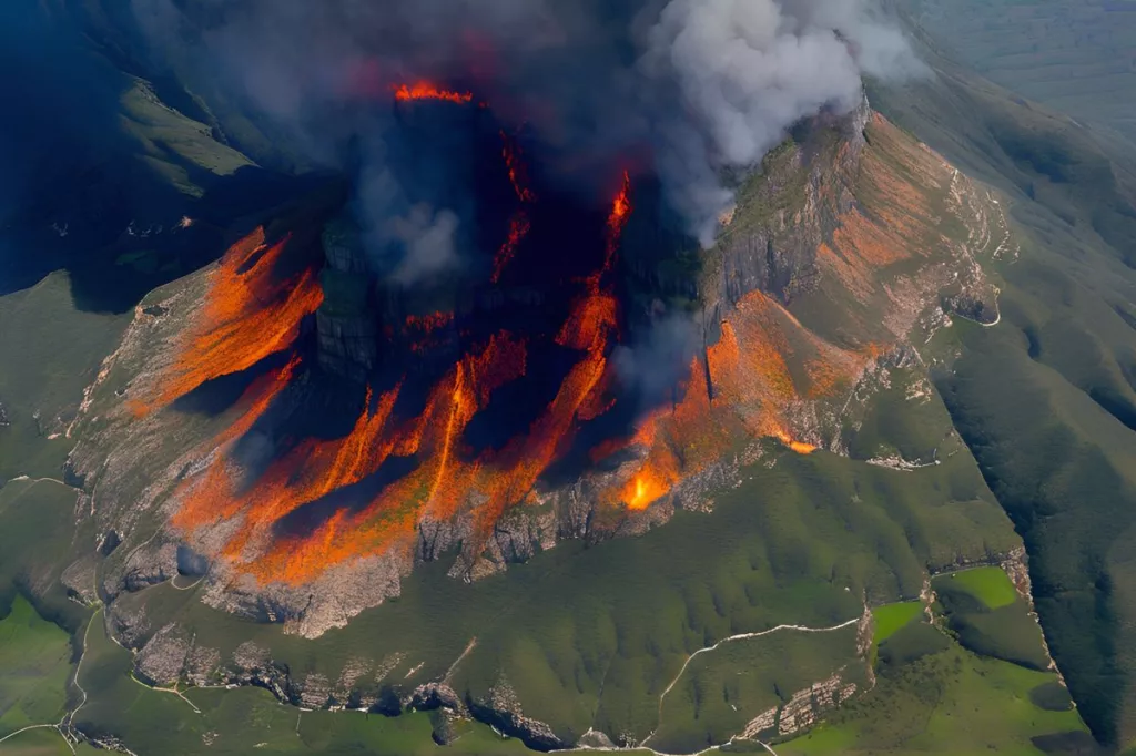 table mountain national park fuel reduction burns